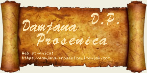 Damjana Prosenica vizit kartica